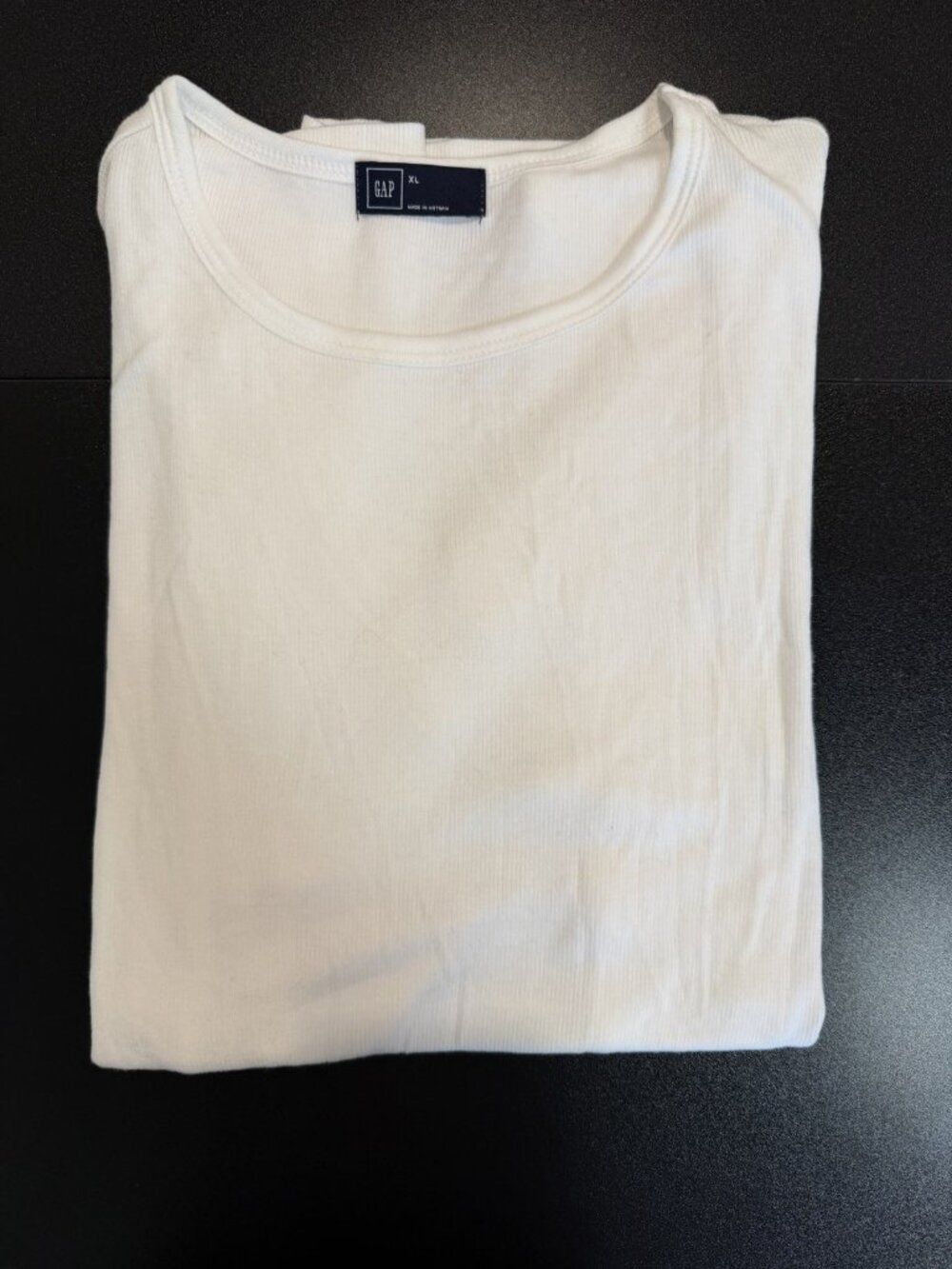 Gap Woman's Short Sleeve White T Shirt Sz XL
